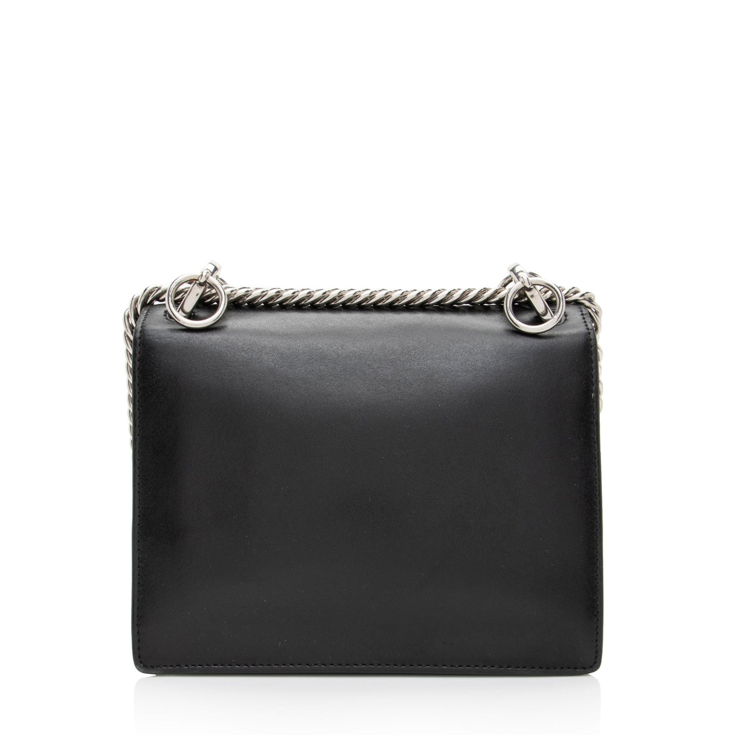 Fendi Calfskin Studded Kan Shoulder Bag Small