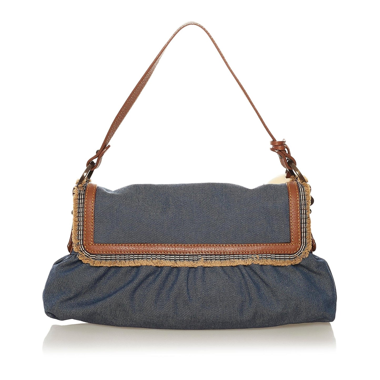 Fendi Chef Shoulder Bag Shg Denim