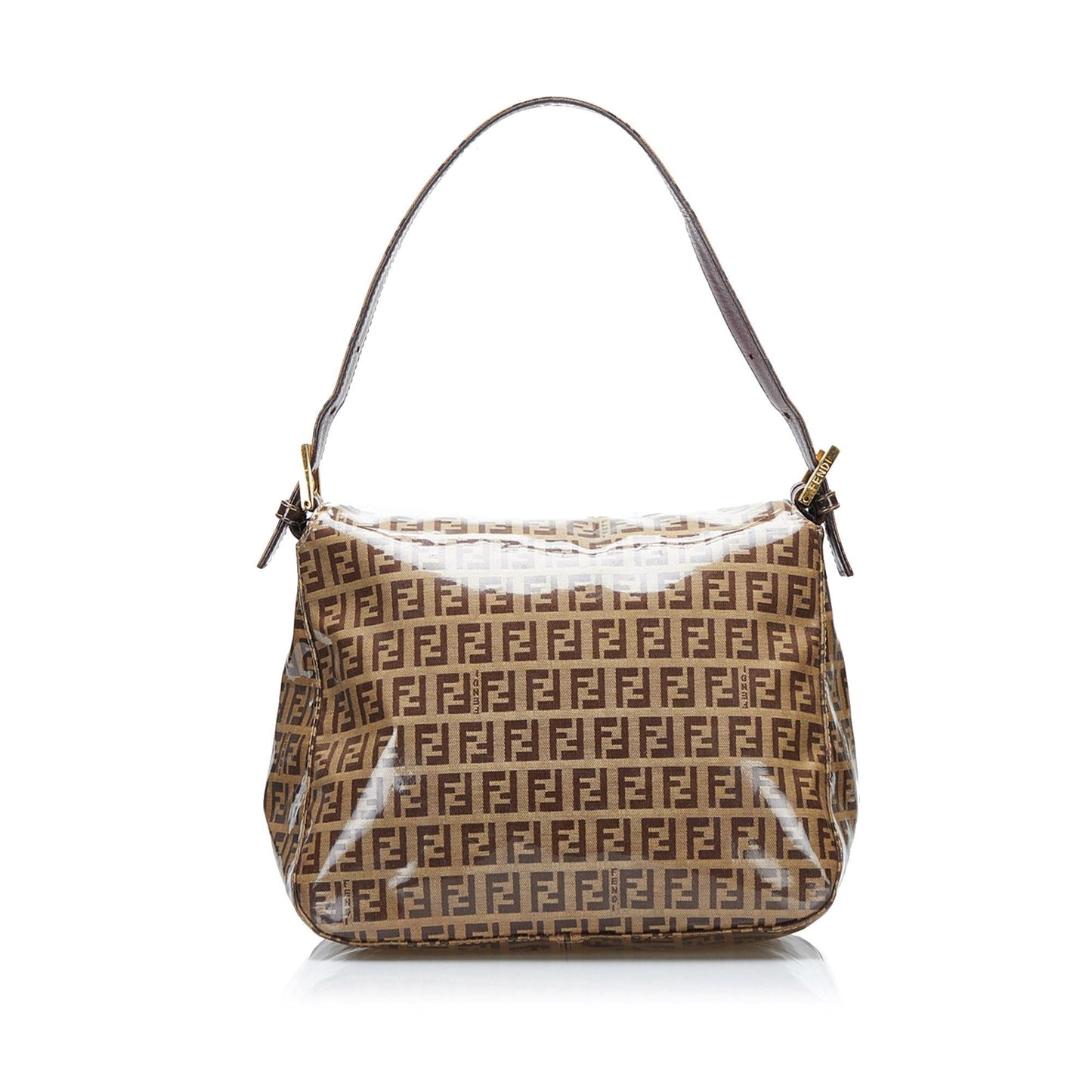 Fendi Crystal Zucchino Baguette Shg Mkfmex Handbag Flap Shoulder Bag