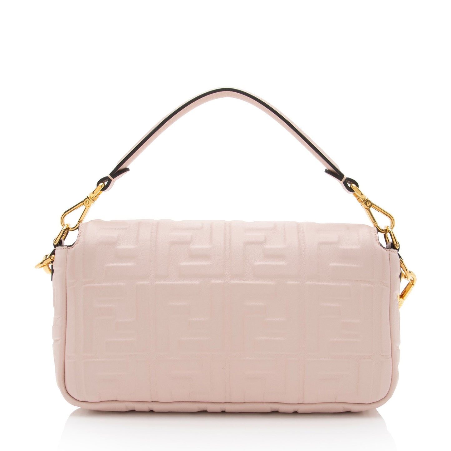 Fendi Ff Baguette Shoulder Bag Shf Sc62Ds Leather Embossed