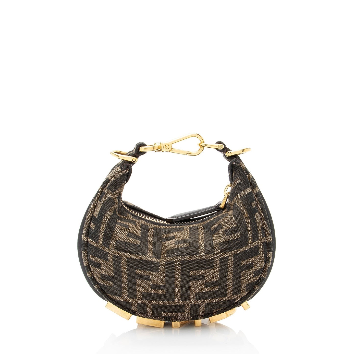 Fendi Ff graphy Nano Hobo Canvas Clutch Bag