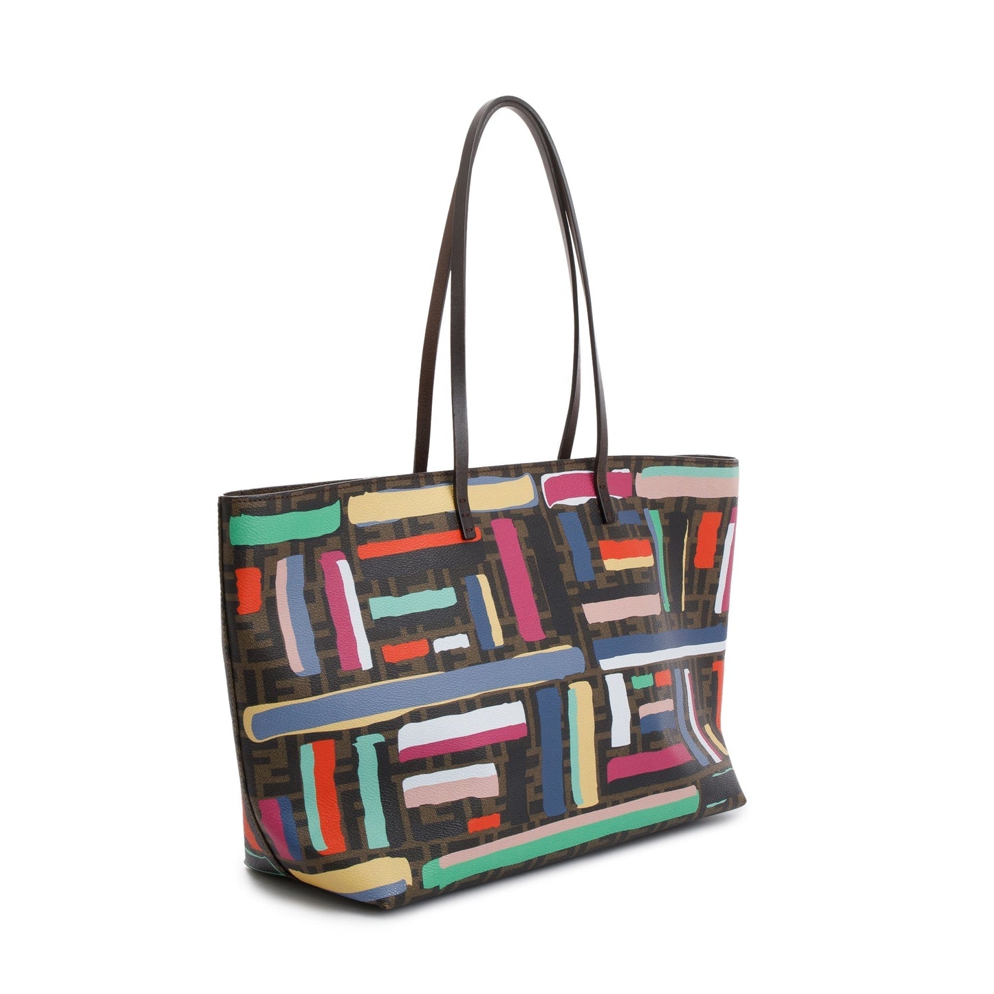 Fendi Ff Zucca Spalmati Chalks Roll Tote Tote Bag