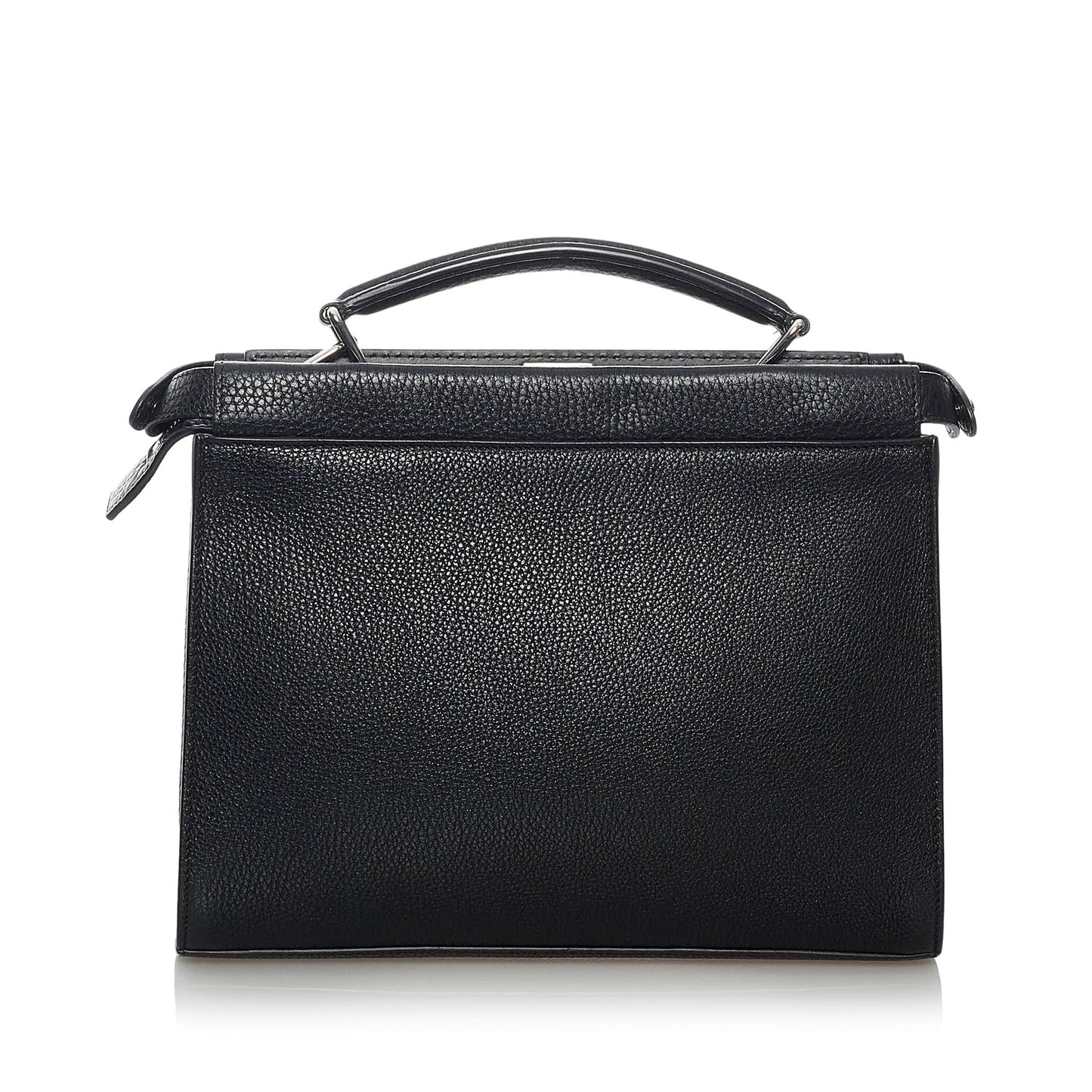Fendi Mania Peekaboo Satchel Shg Leather Satchel Bag