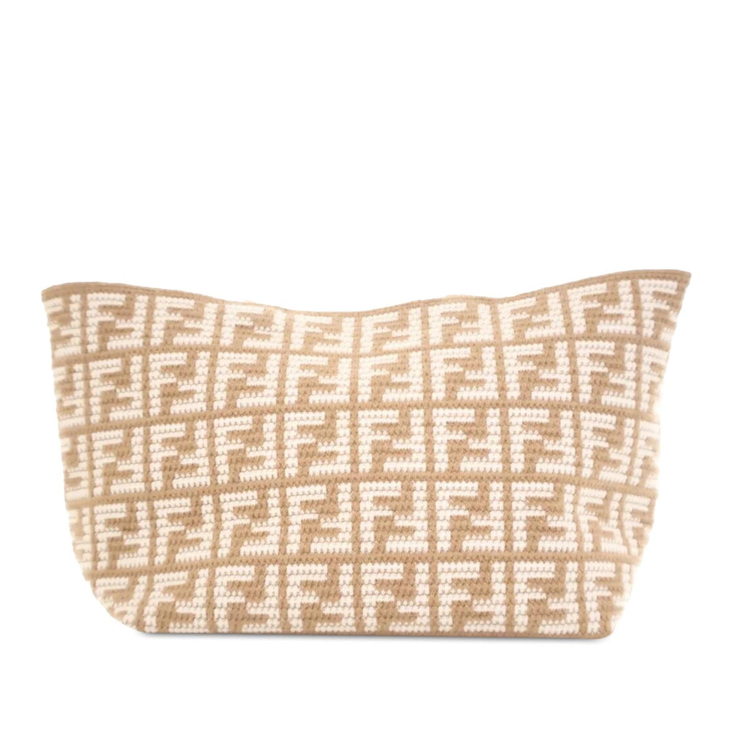 Fendi Zucca Cashmere Shopper Tote Shg Einhrd Large Tote Bag