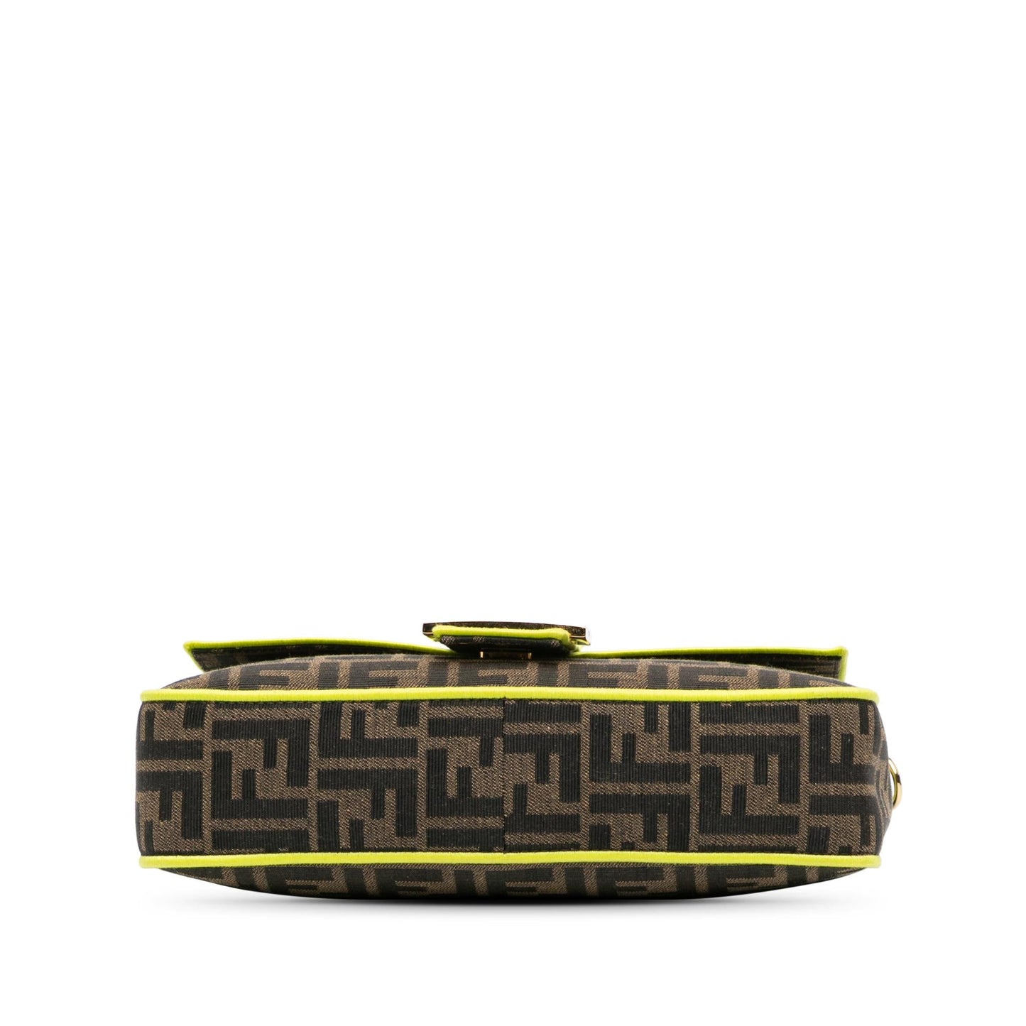 Fendi Zucca Fluo Trim Baguette Satchel Shg Jbo1Oy Large Satchel Bag
