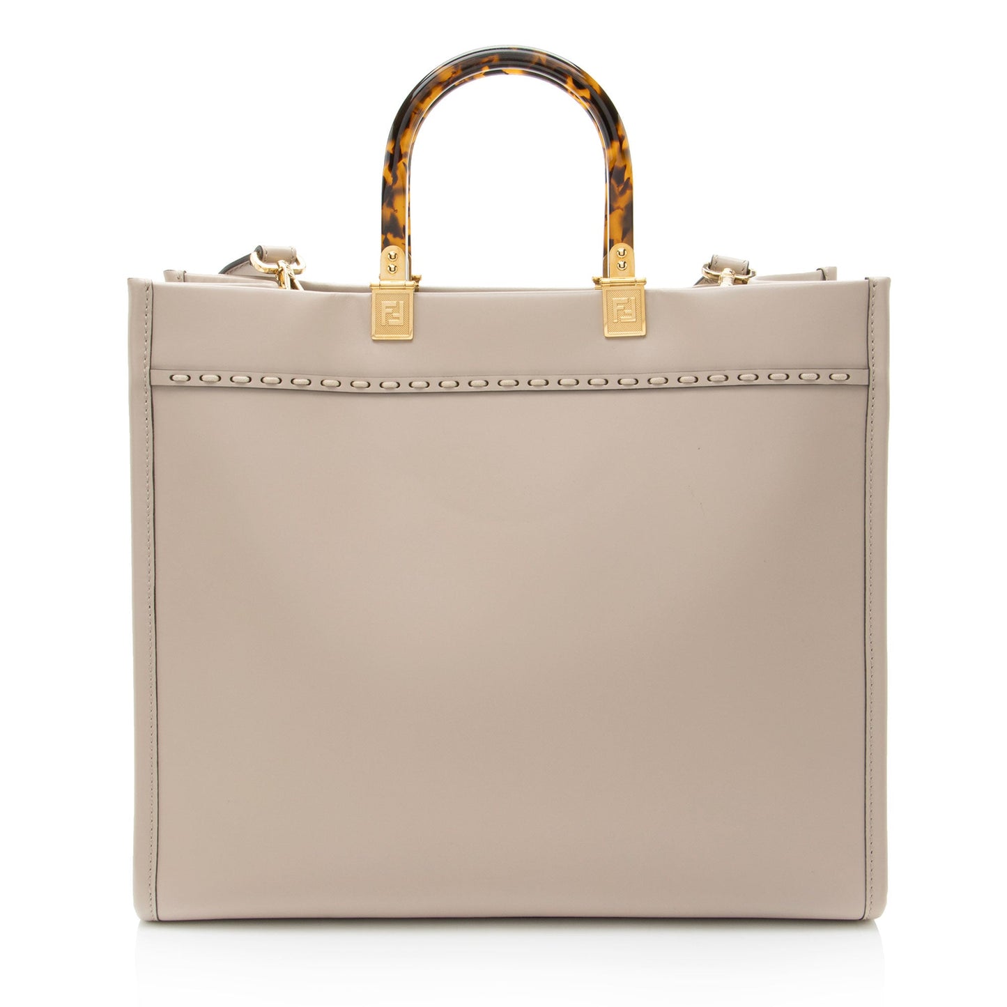 Fendi Sunshine Shopper Tote Leather Python Medium Tote Bag