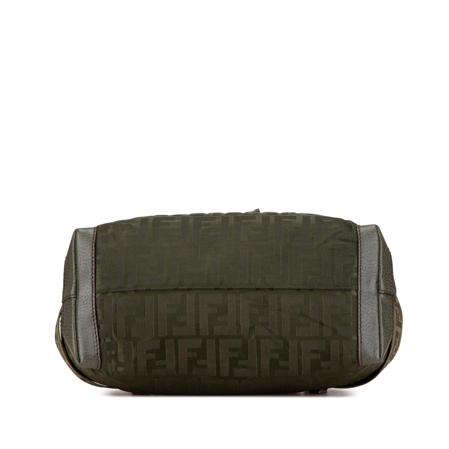 Fendi Zucca Code Handbag Nylon Medium Zip Satchel Bag Handbag Shg 2Jhyg0