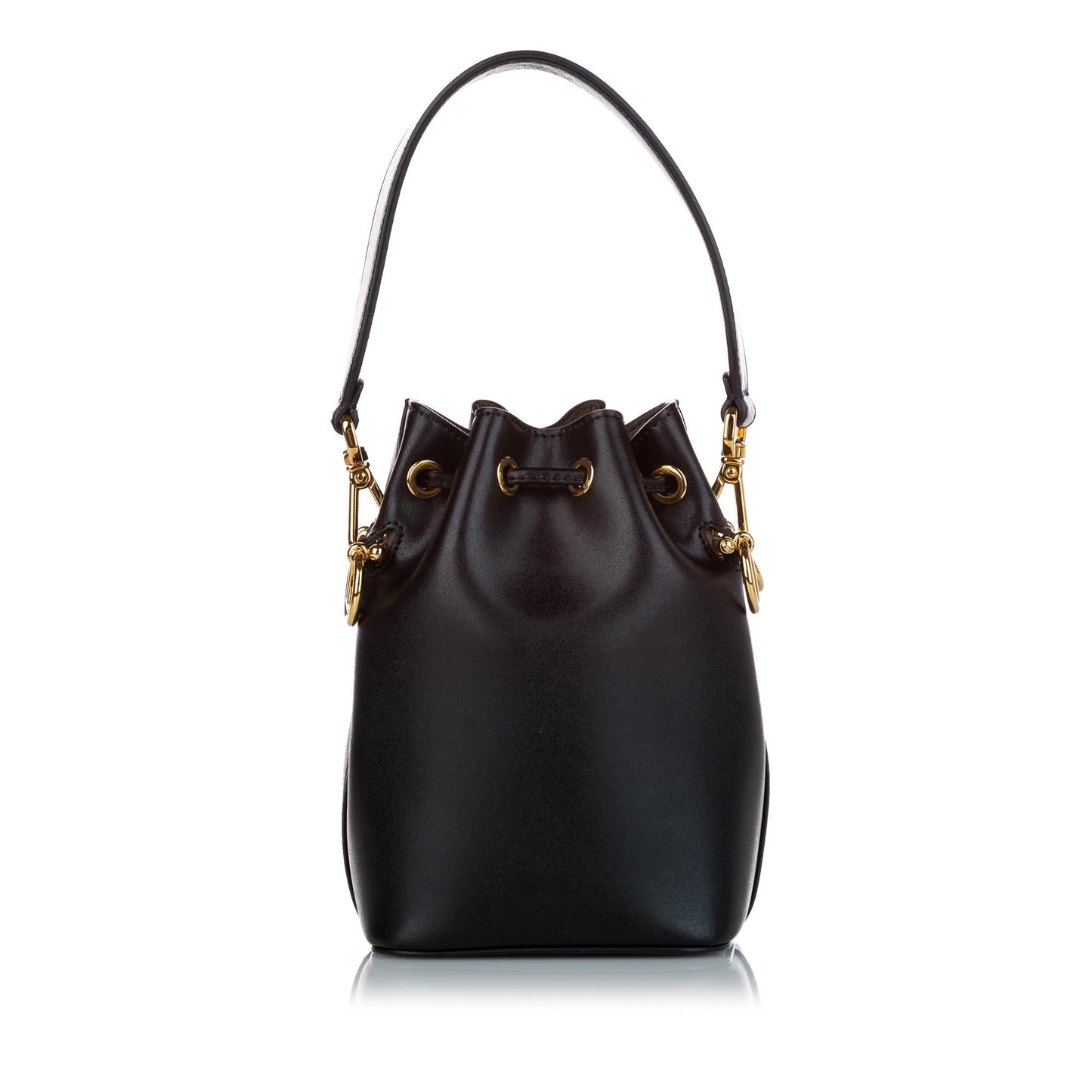 Fendi Mon Tresor Bag Shg Leather Mini Bucket Shoulder Bag