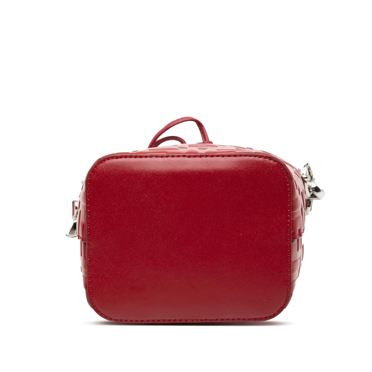 Fendi Zucca Mon Tresor Bag Leather Mini Embossed Satchel Bag Tresor Bucket Bag