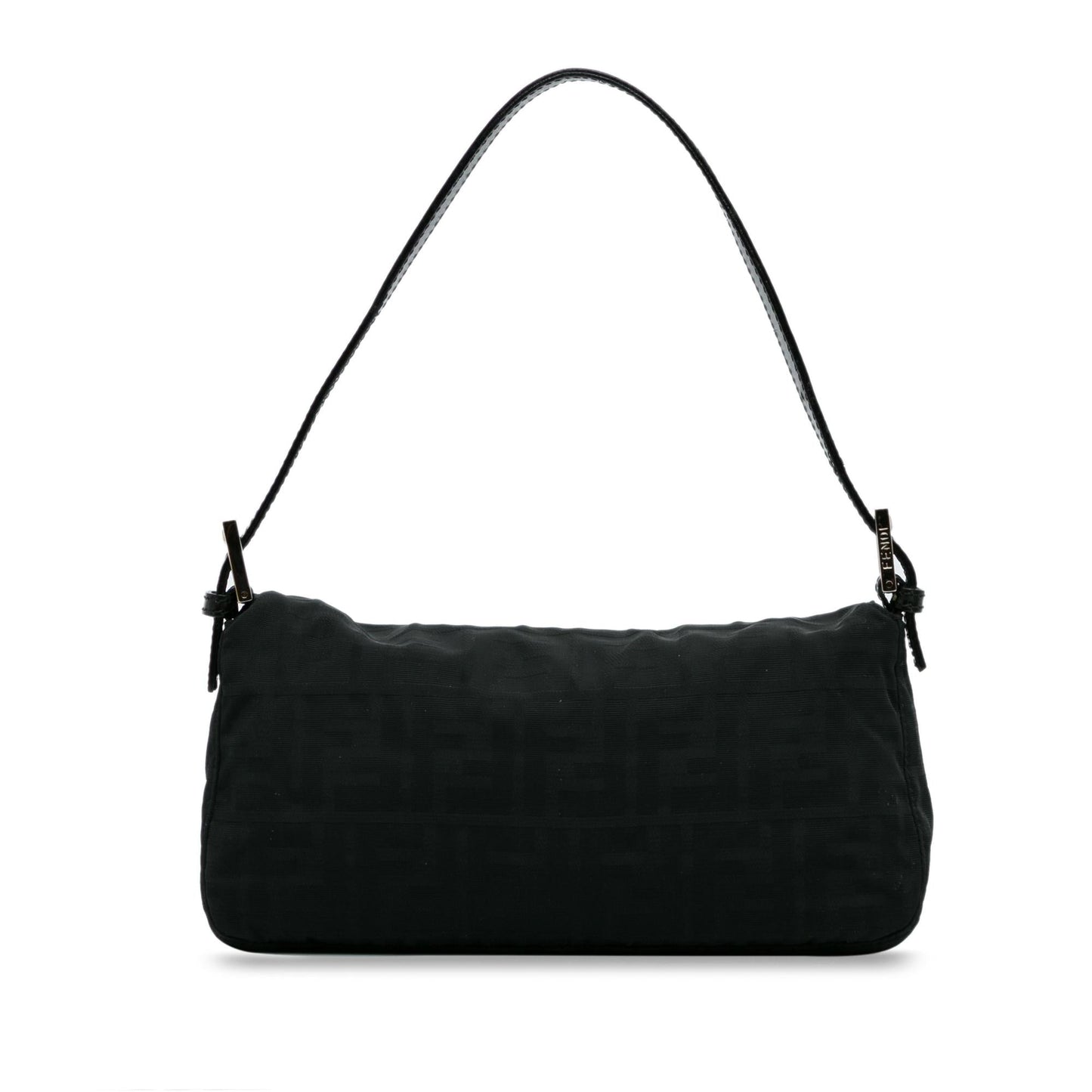 Fendi Zucca Mamma Baguette Shg Handbag Nylon Shoulder Bag