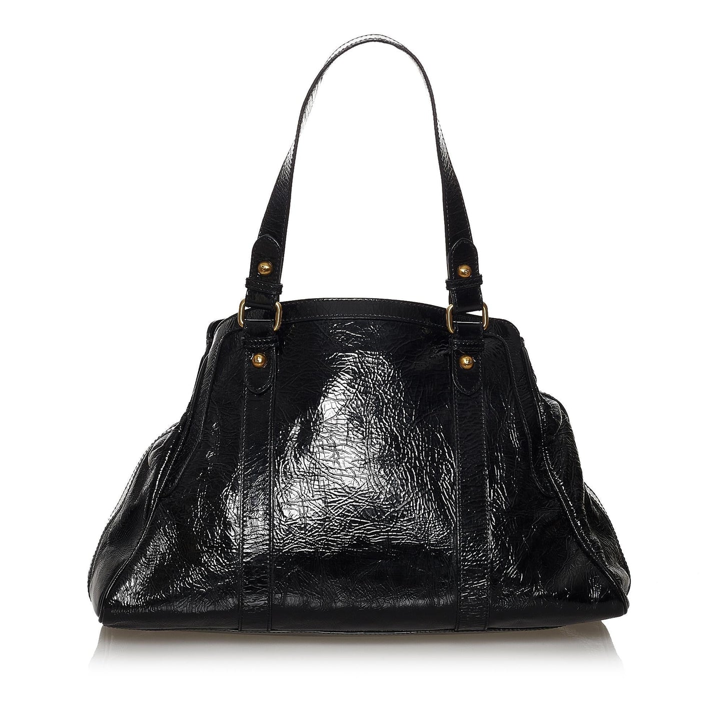 Fendi De Jour Tote Bag Shg Leather Patent