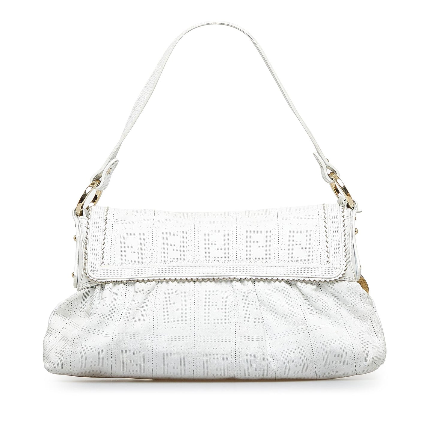 Fendi Perforated Chef Hobo Shg Wmf4Yt Shoulder Bag