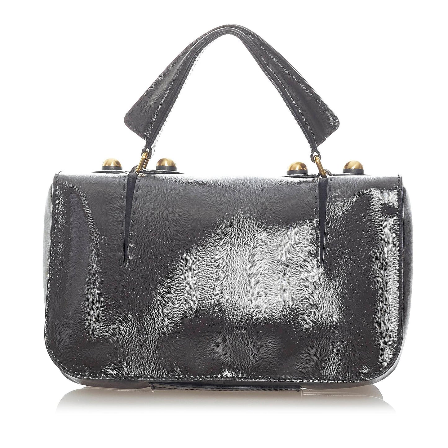 Fendi Secret Code Satchel Shg Leather Satchel Bag