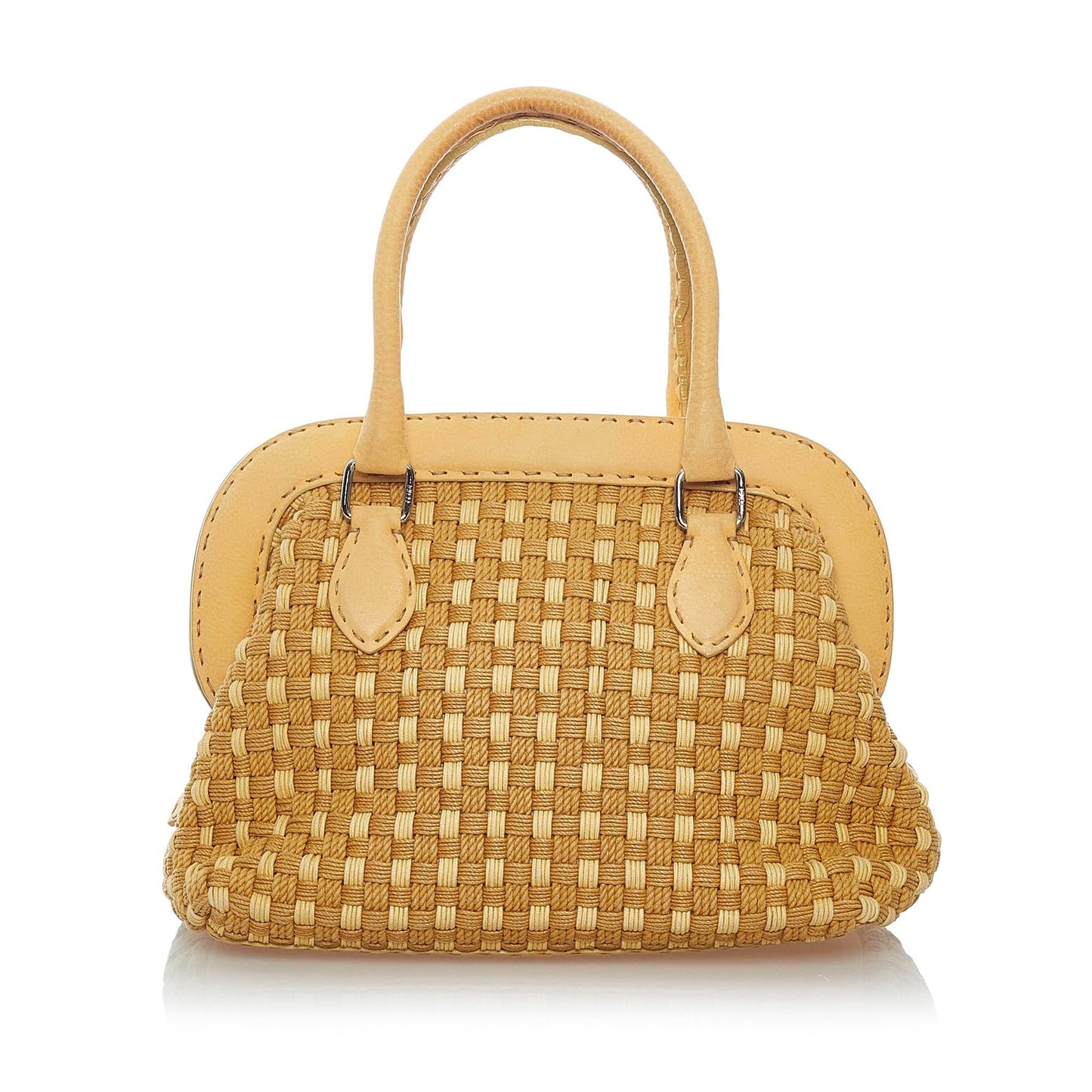 Fendi Selleria Handbag Shg Leather Satchel Bag Handbag Shg 30633