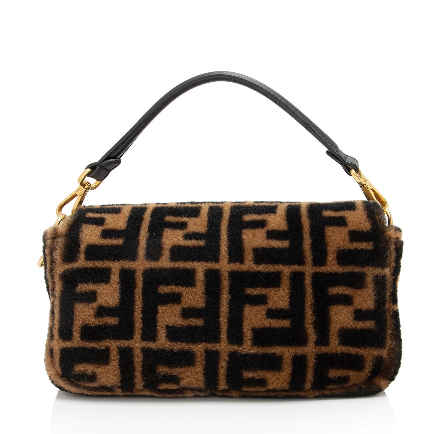 Fendi Sheepskin Ff Baguette Shoulder Bag Shf Mfpxup