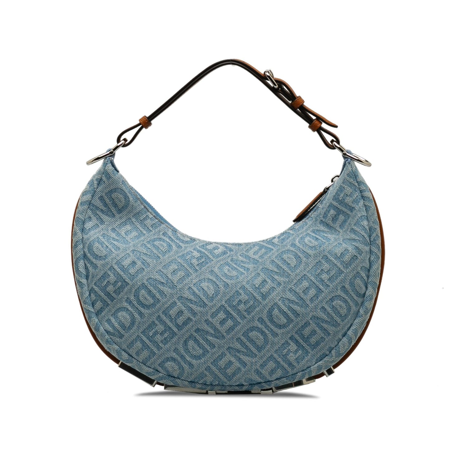 Fendi Zucca graphy Hobo Shg Rb2J9E Denim Small Shoulder Bag