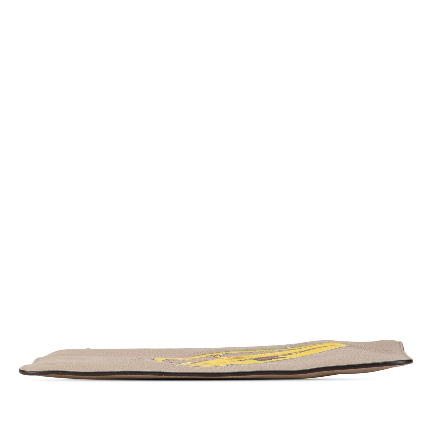 Fendi Sue Tilley Banana Clutch Leather Zip Clutch Bag Banana Zip Clutch