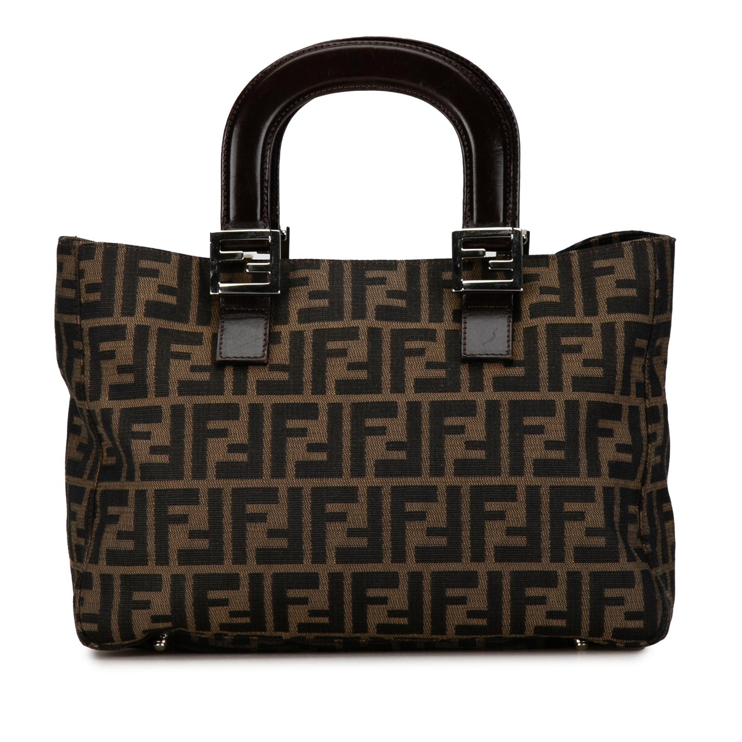 Fendi Zucca Twins Tote Shg W2Qmnn Canvas Tote Bag