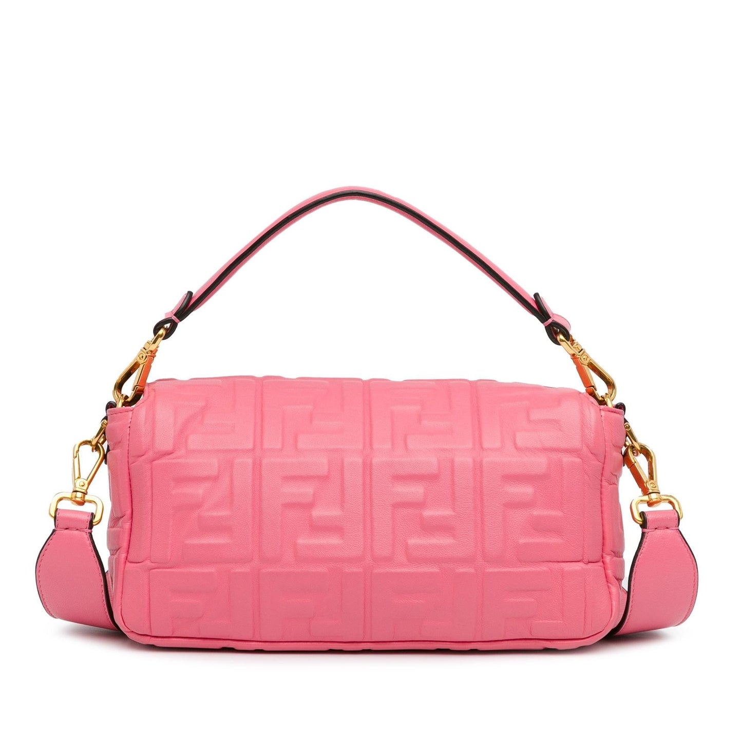 Fendi Zucca Baguette Satchel Shg Pnp7Su Embossed Satchel Bag