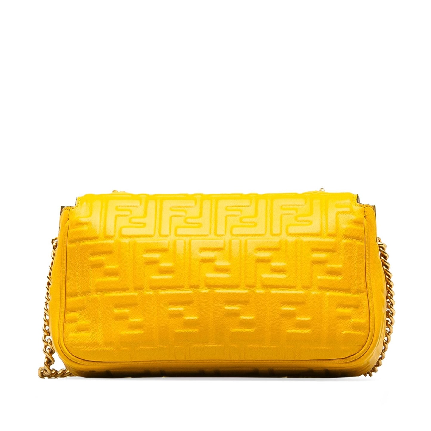 Fendi Zucca Midi Baguette Shg Elwxi9 Shoulder Bag Chain Embossed