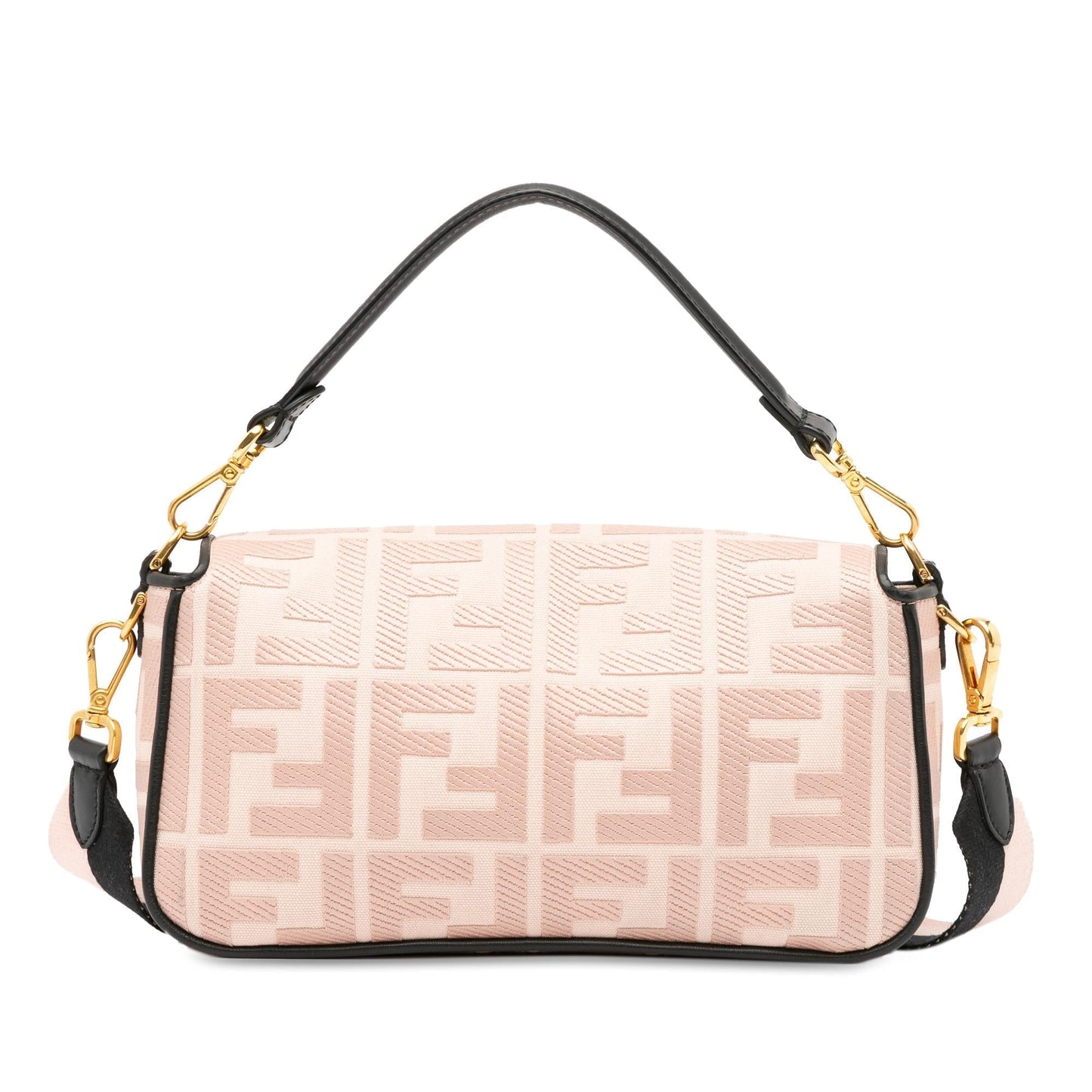 Fendi Zucca Baguette Satchel Embroidered Satchel Bag