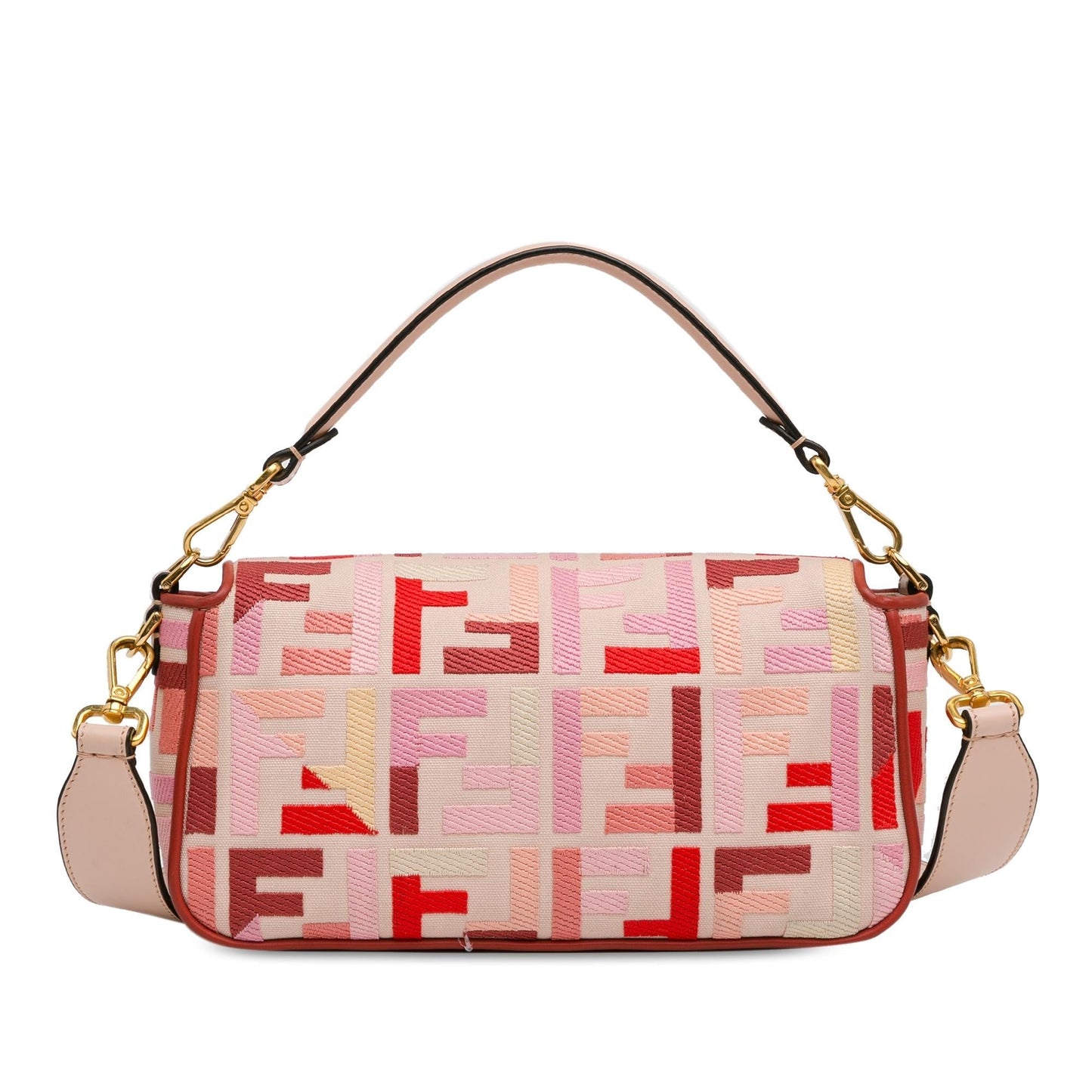 Fendi Zucca Baguette Satchel Shg Rvfwx2 Canvas Embroidered Satchel Bag
