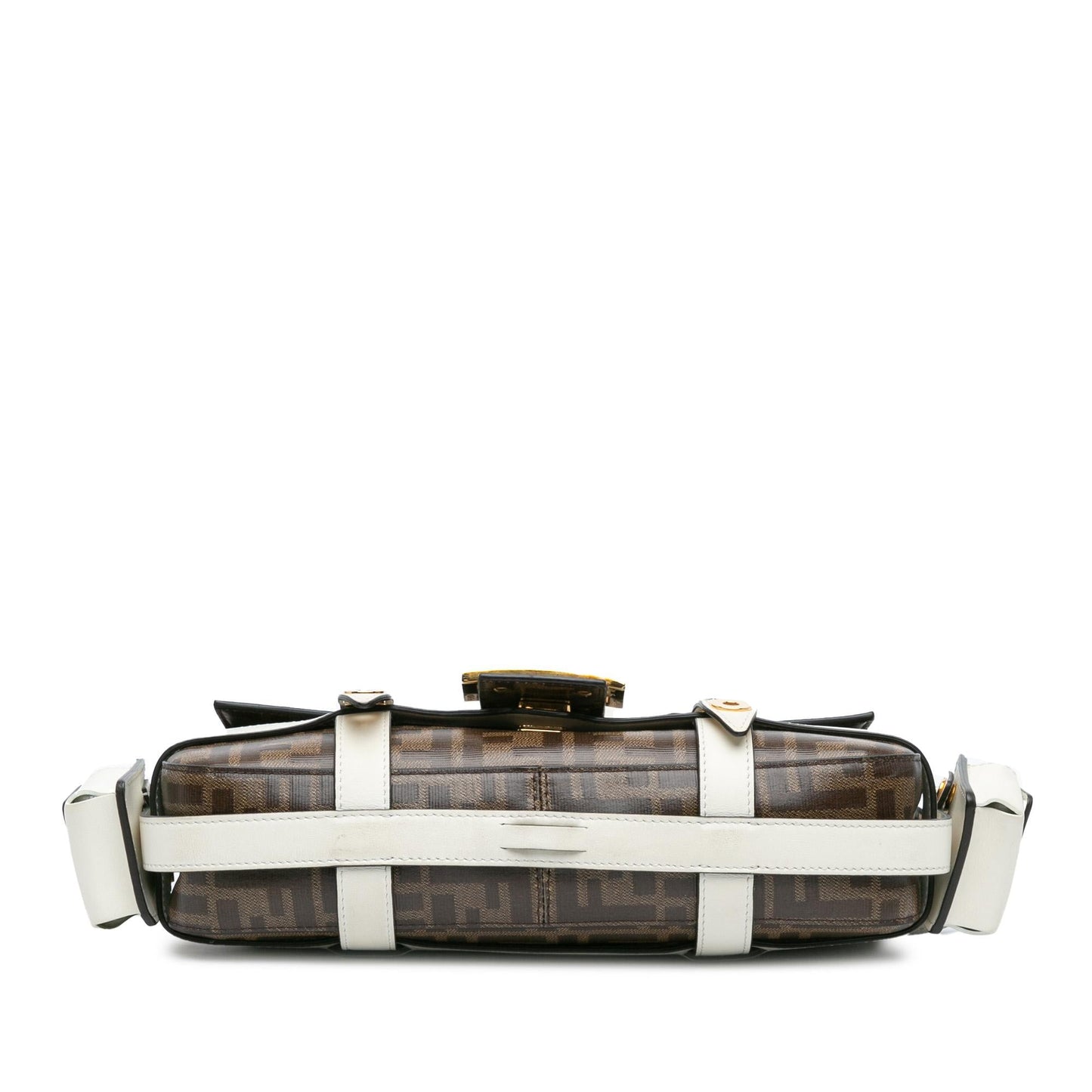 Fendi Zucca Glazed Fabric Cage Baguette Satchel Satchel Bag Cage Baguette Satchel