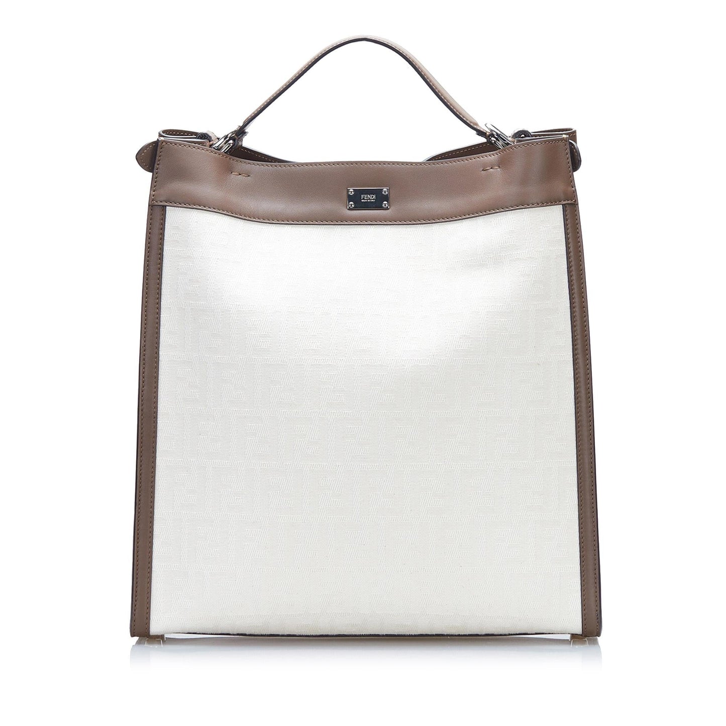 Fendi Zucca Peekaboo Lite Shg Zwdhdp Satchel Bag
