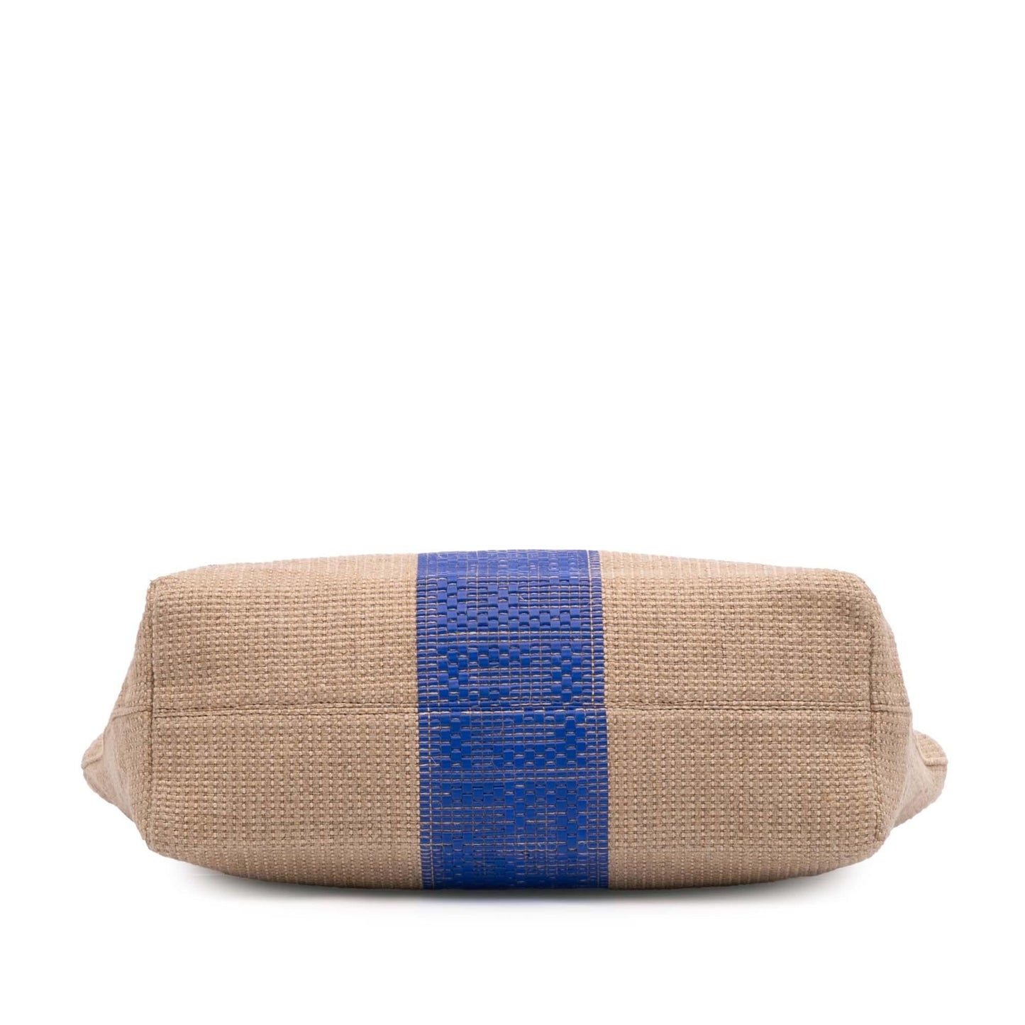Fendi Zucca Roll Tote Raffia Tote Bag Raffia Roll Tote