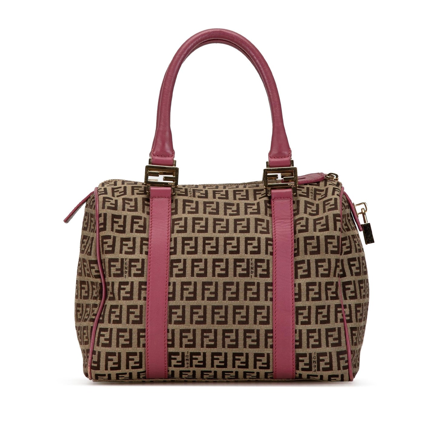 Fendi Zucchino Boston Bag Shg Pfrtyp Canvas Satchel Bag