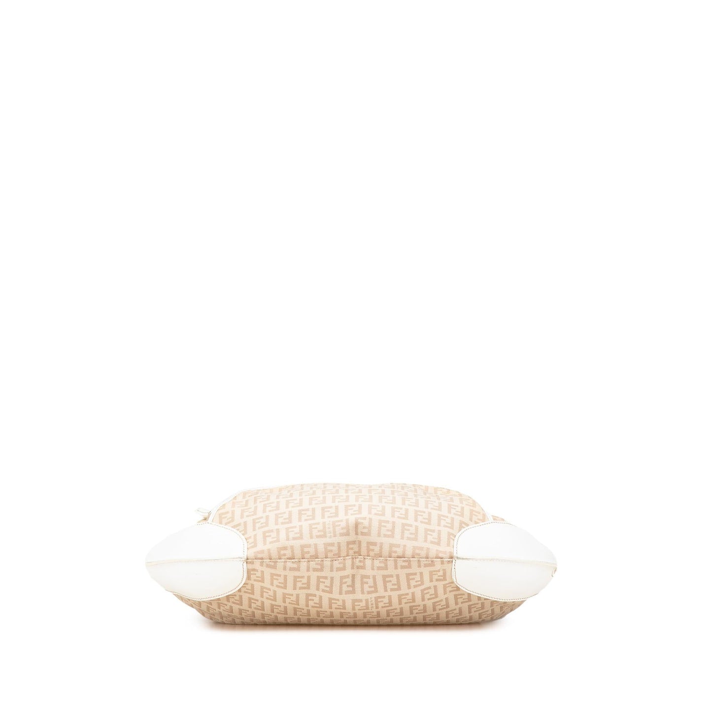 Fendi Zucchino Chef Pocket Hobo Canvas Shoulder Bag