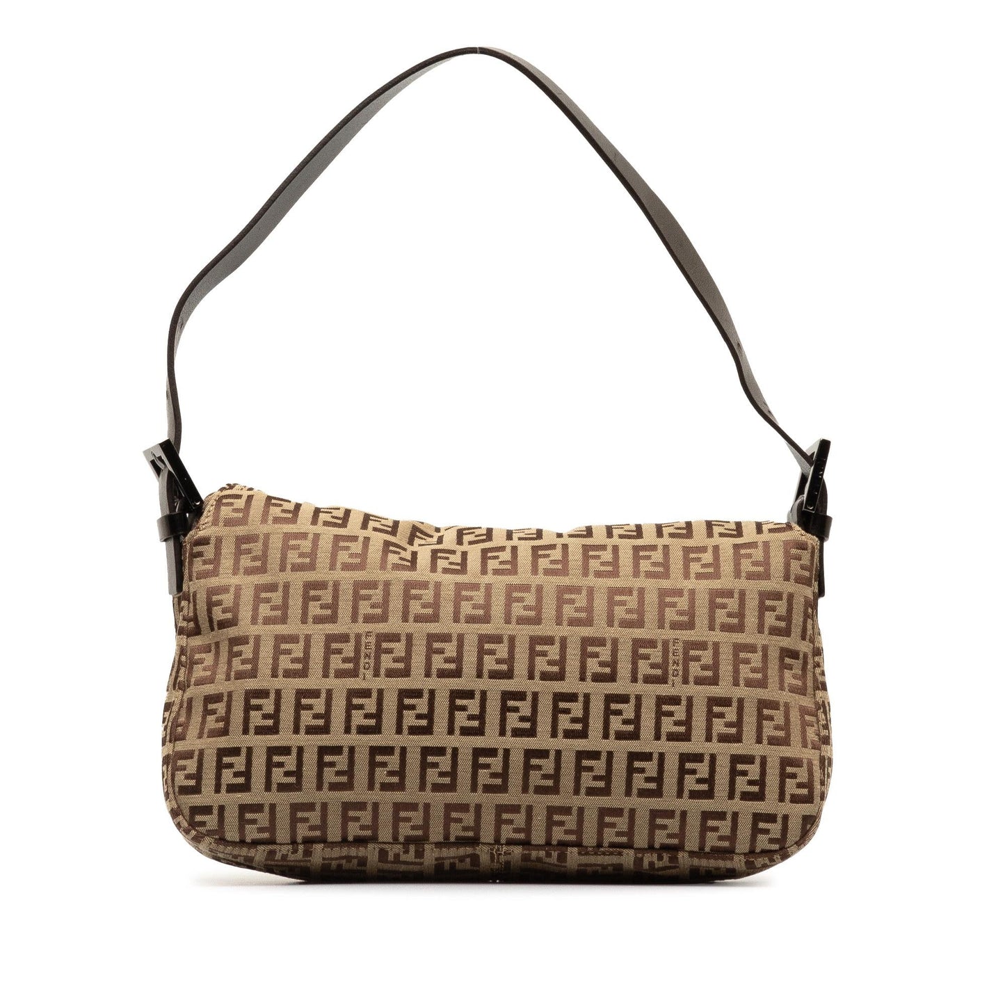 Fendi Zucchino Double Shoulder Bag Shg Dmmzhn Canvas Flap
