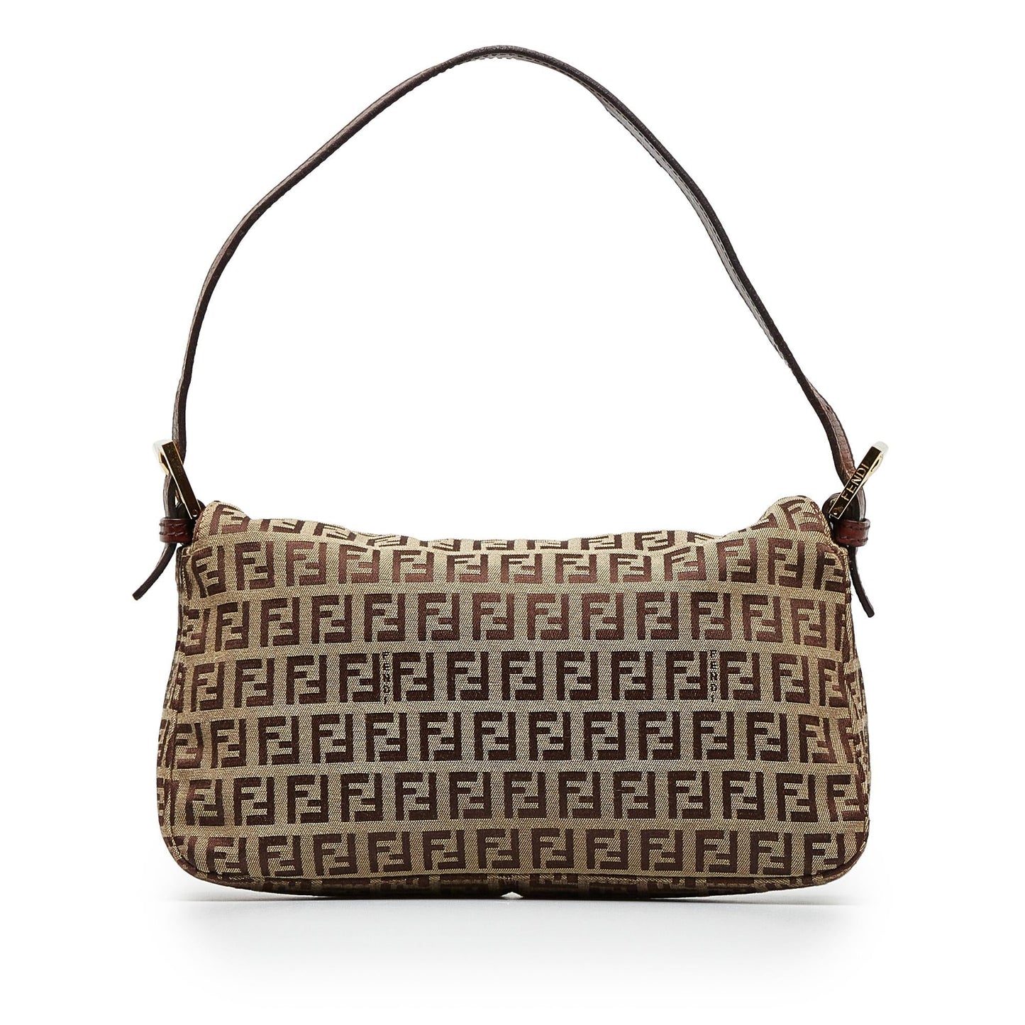 Fendi Zucchino Double Baguette Shg 30Rj5M Handbag Flap Shoulder Bag