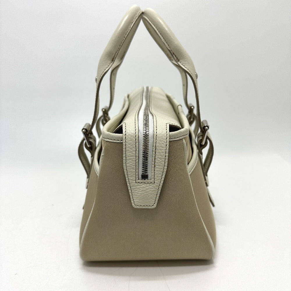 Burberry Check Boston Duffel Bag Women Nylon Beige Mini Travel Bag