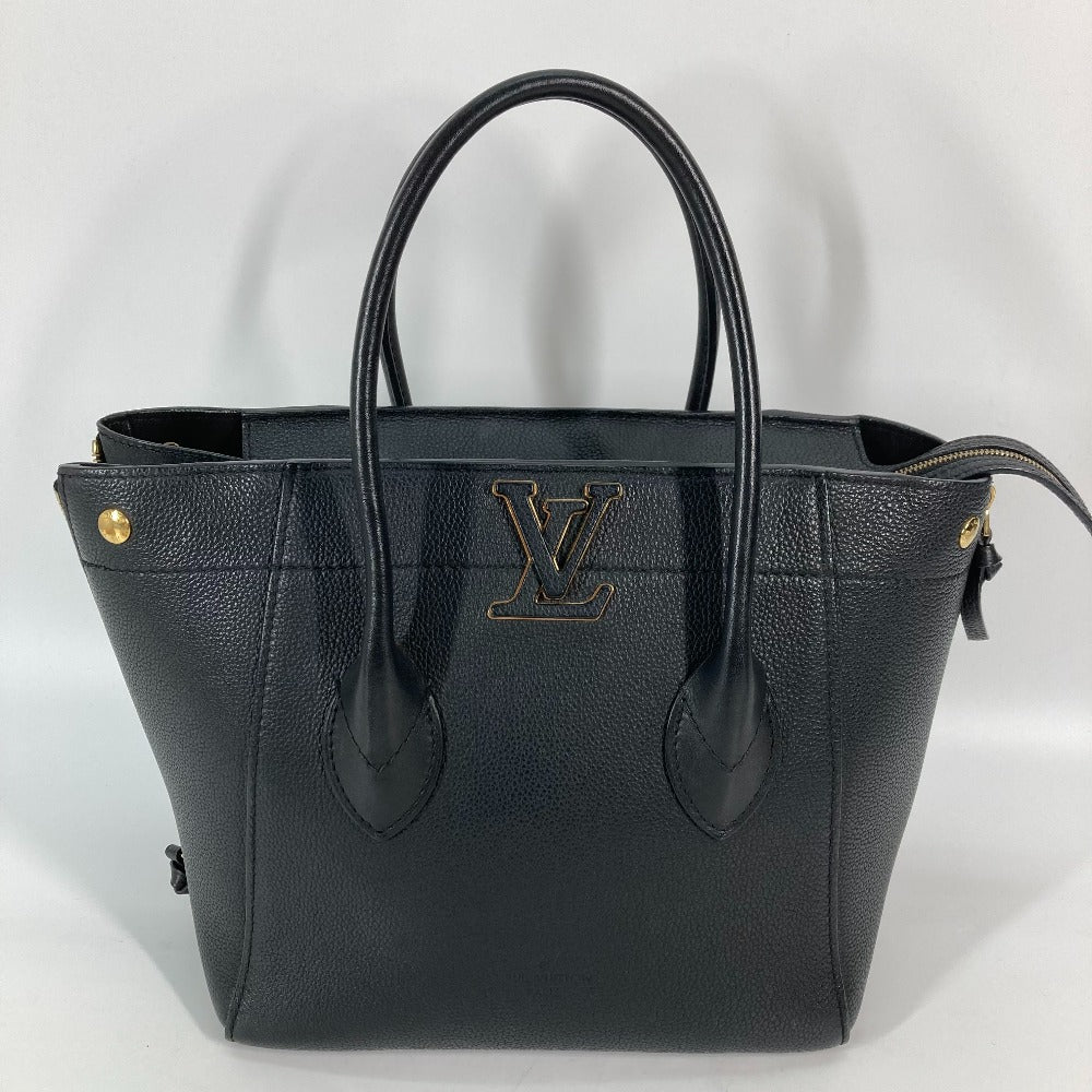 Louis Vuitton M54843 Taurillon Clemence Freedom Leather Black Handbag