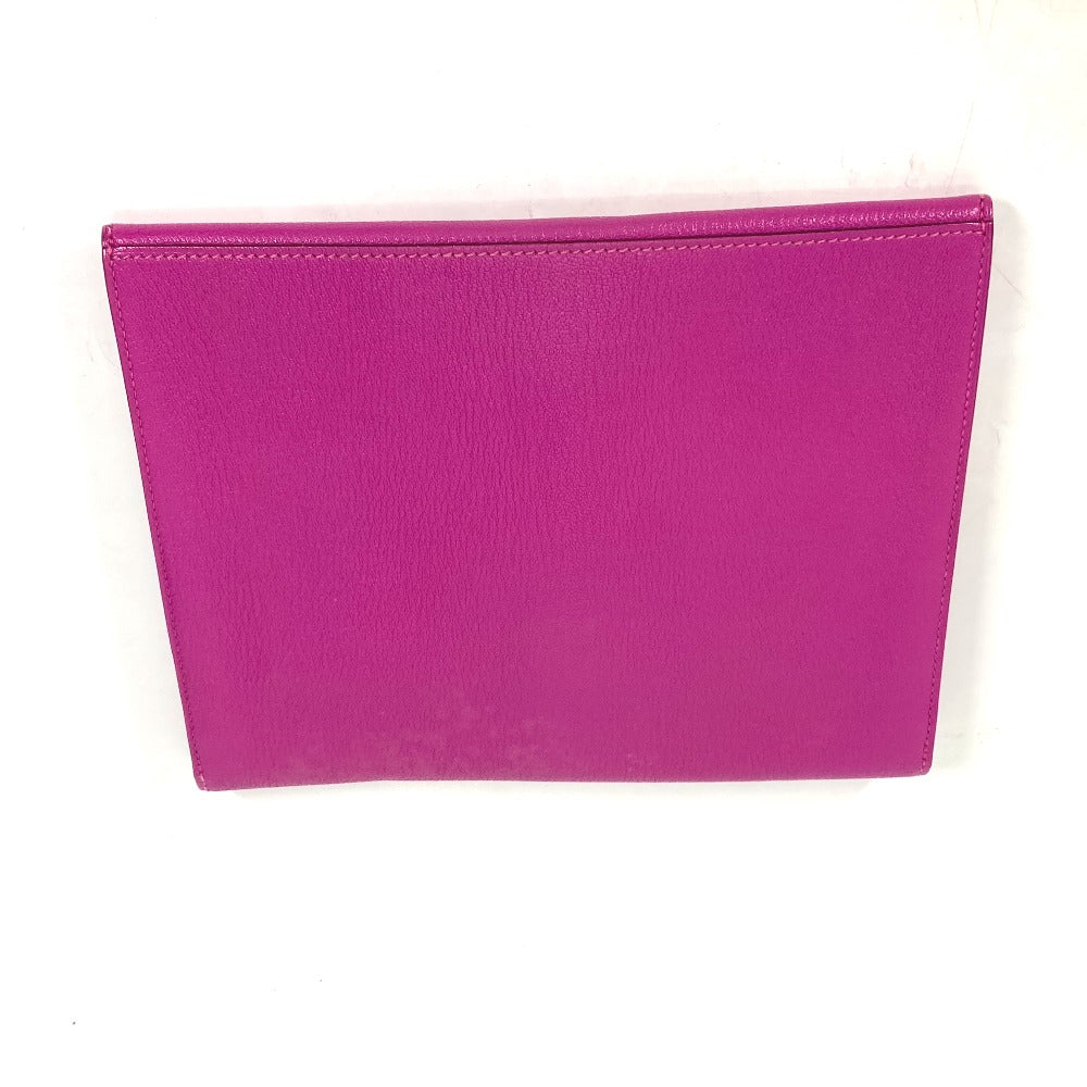 Hermes Clutch Bag Shave Cinematic Pink Flap