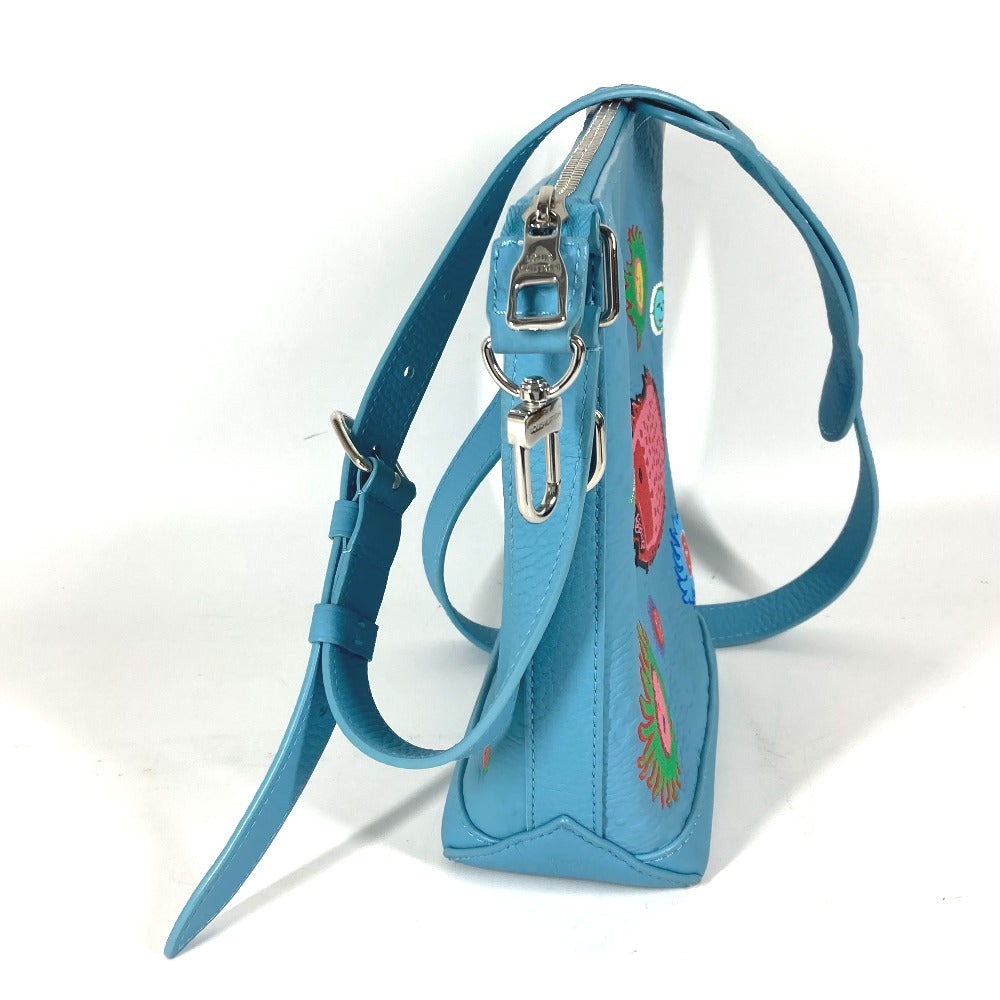 Louis Vuitton M21716 Taurillon Clemence LVxYK Taurillon Monogram Leather Blue Shoulder Bag