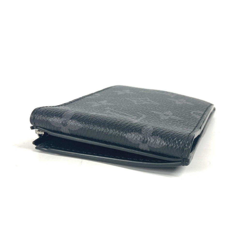 Louis Vuitton Folded M81568 Eclipse hybrid Monogram Canvas Black Wallet Case