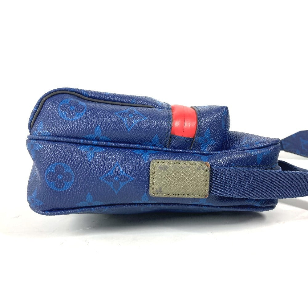 Louis Vuitton M43829 Pacific Messenger PM Monogram Canvas Blue Crossbody Bag