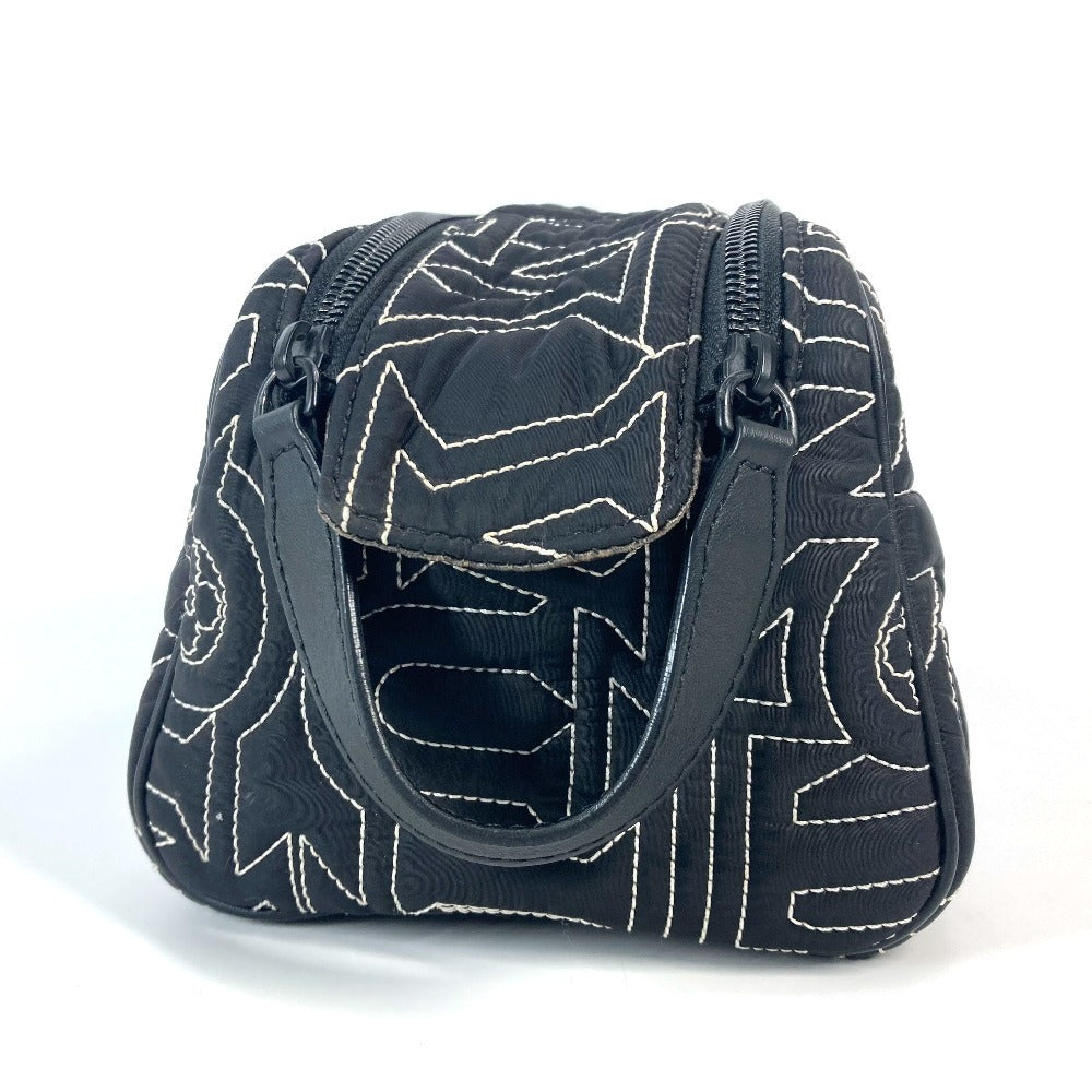 Louis Vuitton M21435 Snow Collection dopp kit Nylon Black Clutch Bag
