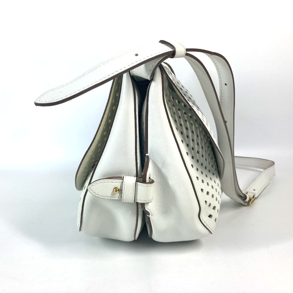 Louis Vuitton M93997 Perfo Le Flore Saumur Leather White Shoulder Bag