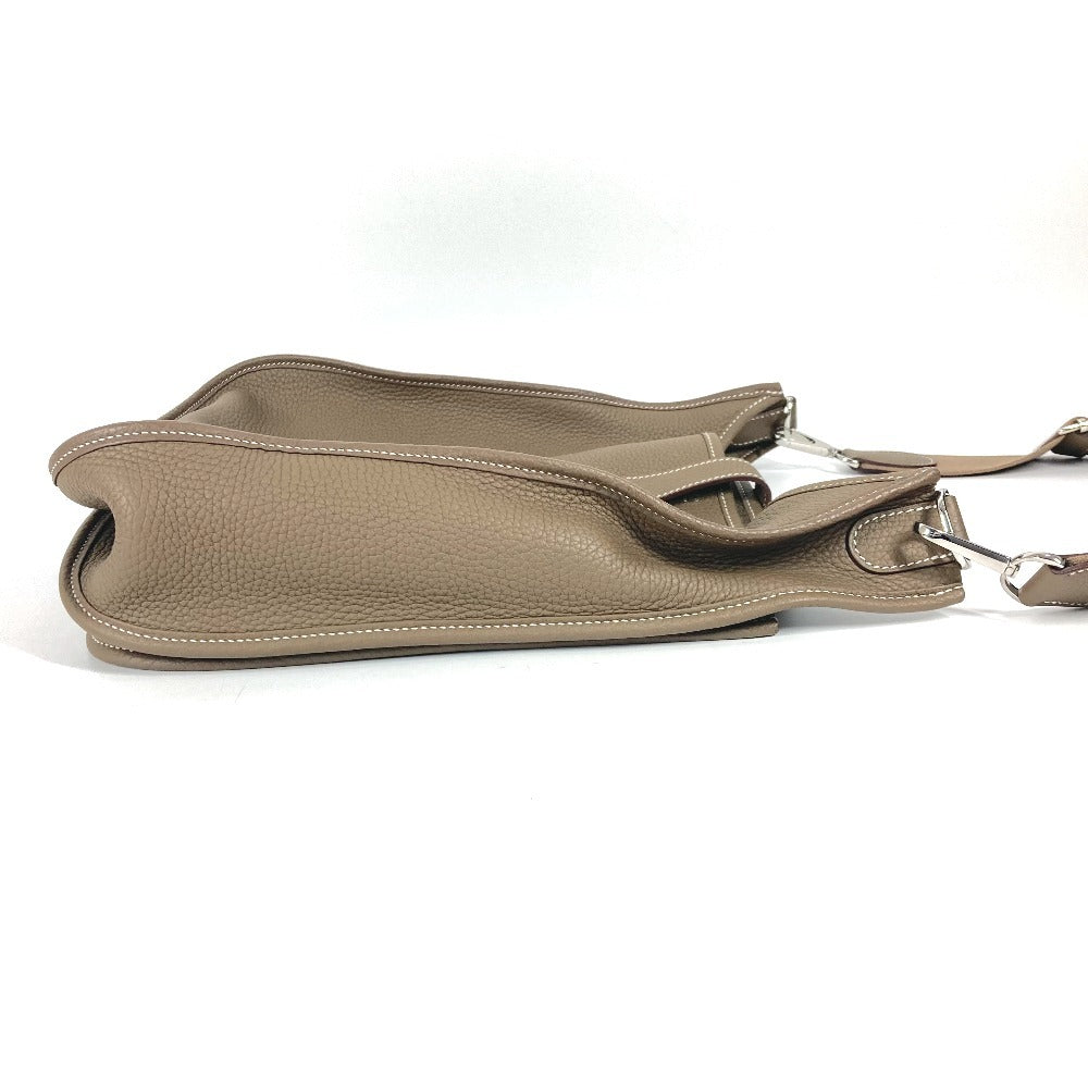 Shoulder Bag Taurillon Clemence Evelyn Gm Unisex(Unisex) Beige