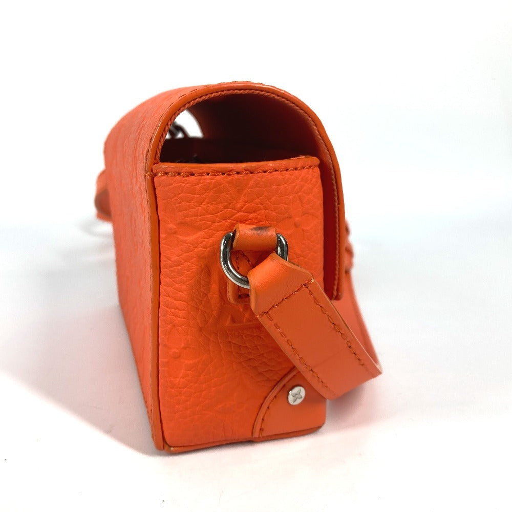 Louis Vuitton M82916 Taurillon Clemence Taurillon Clemence Monogram Leather Orange Wallet Case
