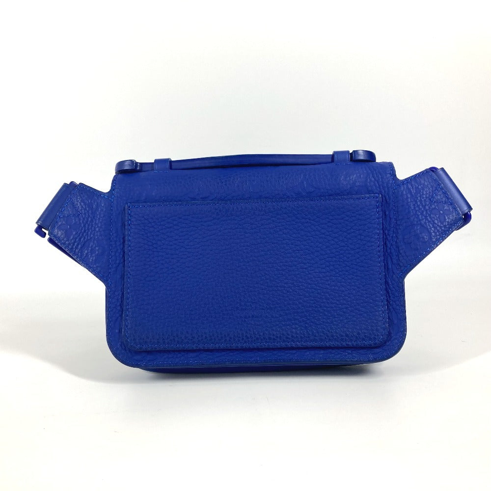 Louis Vuitton Sling M58486 Taurillon Clemence Taurillon Monogram Leather Blue Crossbody Bag