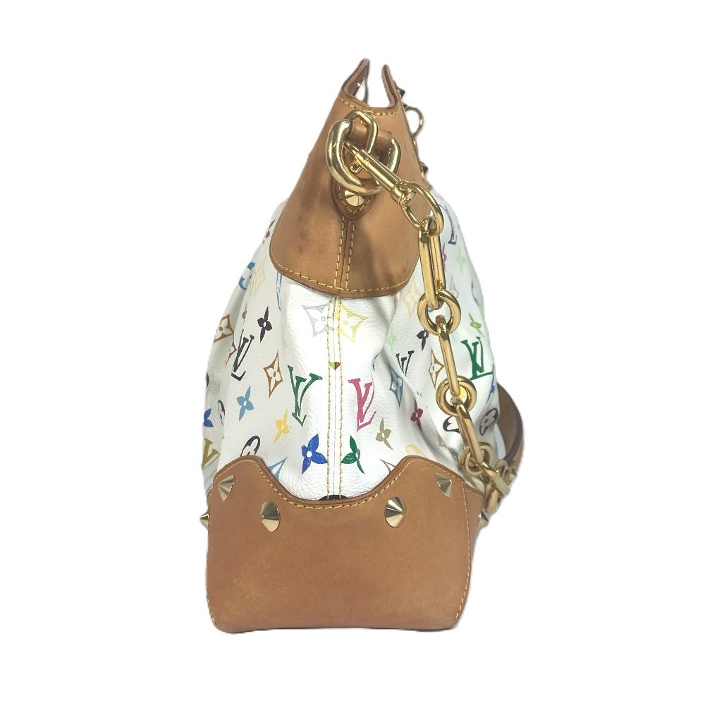 Louis Vuitton M40253 Judy GM Monogram Canvas White Multicolor Shoulder Bag