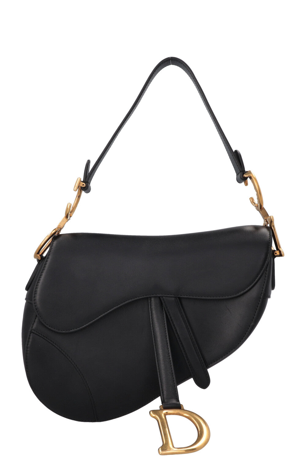 Dior Saddle Bag Soft Leather Black Handbag