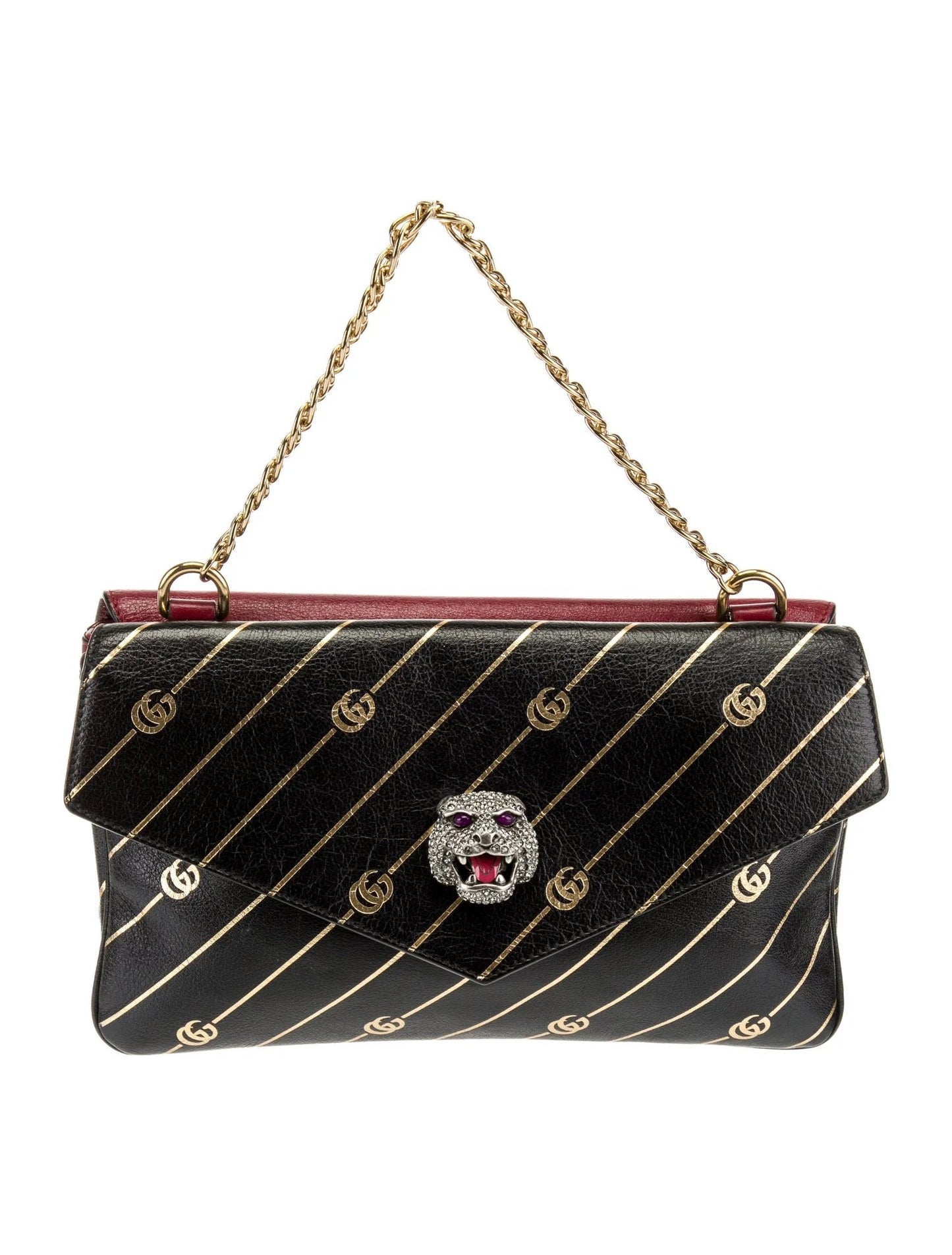 Gucci GG THIARA DOUBLE ENVELOPE Calfskin Medium Shoulder Bag