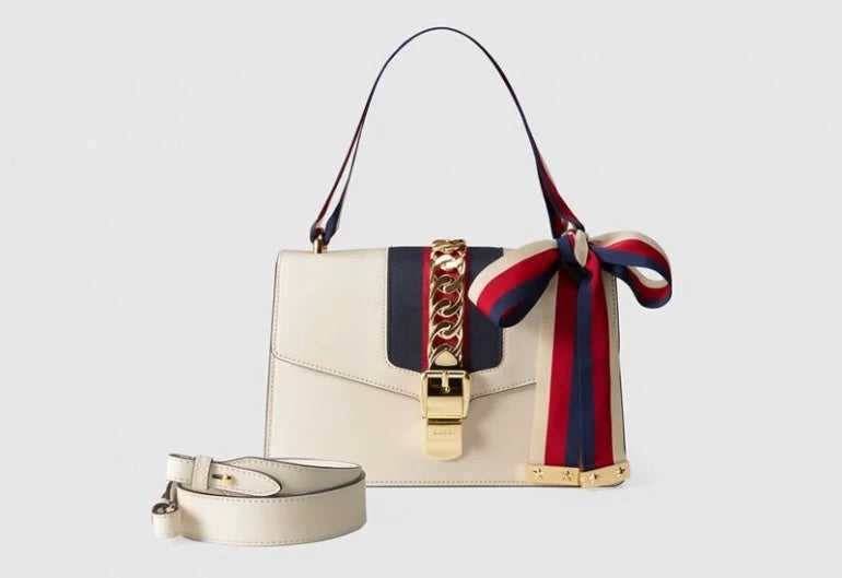 Gucci SYLVIE Leather Calfskin Small Shoulder Bag