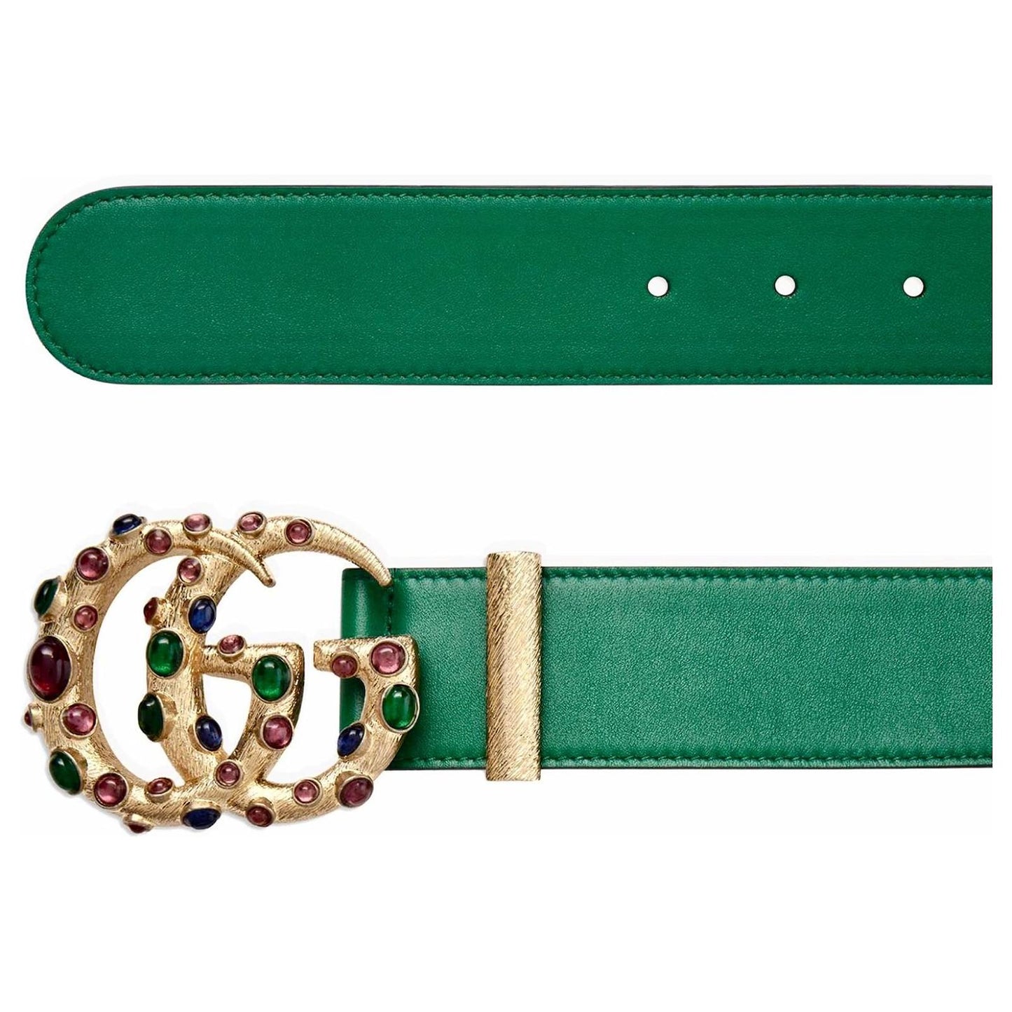 Gucci GG POURED GLASS Leather Calfskin Belt