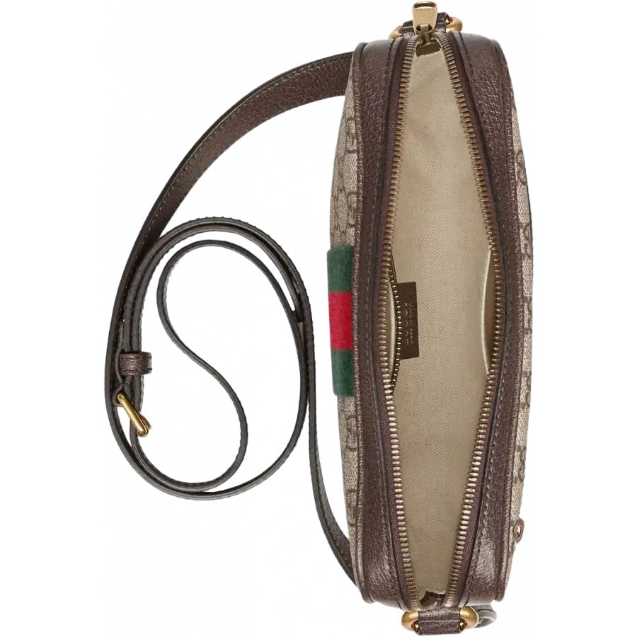 Gucci GG SUPREME WEB OPHIDIA Monogram Travel Bag